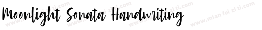 Moonlight Sonata Handwriting字体转换